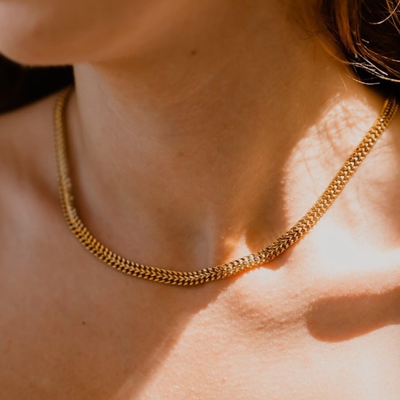 Double layer chain necklace - Picture 4 of 5